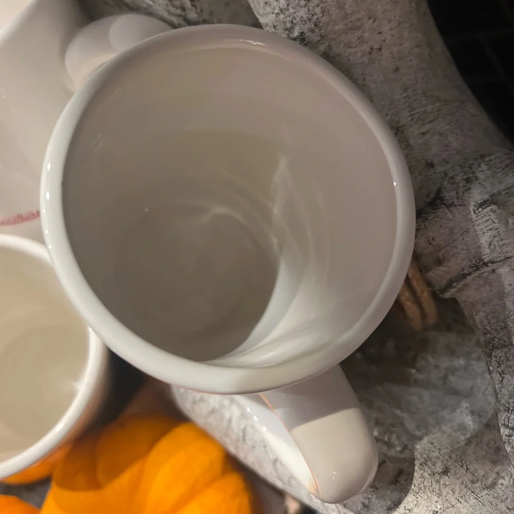 Williams Sonoma Seasonal Diner Mug Trio Hot Chocolate Mulled Cider Irish Coffee